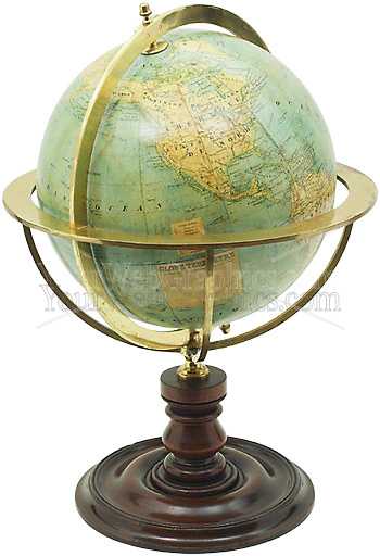 photo - antique-brass-and-wooden-globe-4-jpg